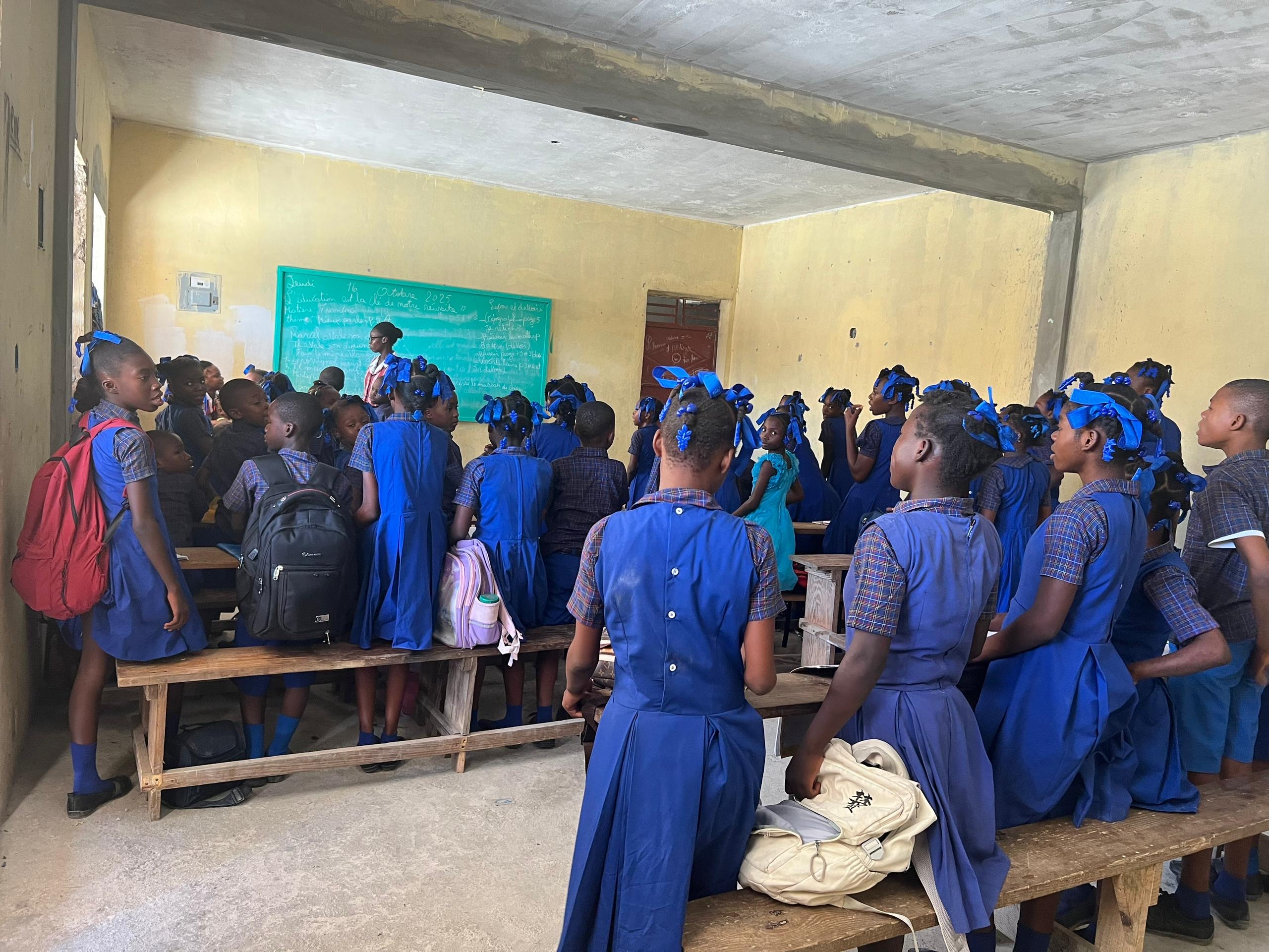 Happy students blessed by the program